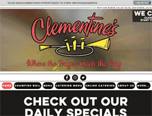 Tablet Screenshot of clementinesca.com